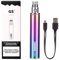 FOXFIVES Electronic Cigarette Enhanced GS EGO II 2200mAh Rechargeable Battery Bottom Micro USB Charge &510 Ego Charge Nicotine free Empty Device (Rainbow)