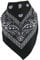 Harrys-Collection extra großes Bandana 100% Baumwolle! 70x70 cm, Größen:70x70, Farben:schwarz