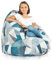 Italpouf Sitzsack XL, Riesensitzsack, Sitzkissen, Indoor & Outdoor, Sitzsack Sessel für Kinder und Erwachsene, EPS Perlen Füllung, Abnehmbarer Bezug, Wasserdicht, Zertifiziert, Abstrakt