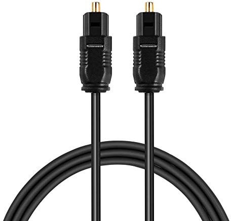 MMOBIEL Cavo Ottico Digitale Audio toslink, Prestazioni Alte Cavo in Fibra Ottica OD:4.0 per TVs, Dvd CD Soundbars, DAT PS3 ricevitori AV, Nero (2 Meter)