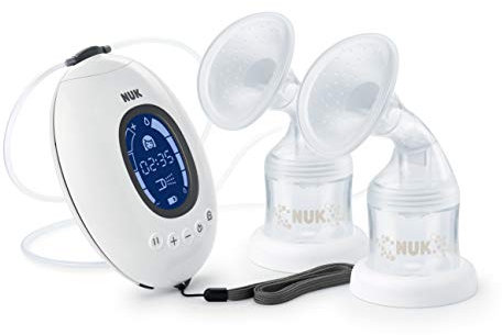 NUK Nature Sense Electric Double Breast Pump with Battery, LCD Display, 2 x 150 ml Breast Milk Container