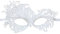 Jamron Damen Elegant Weiß Spitzen Augenmaske für Masquerade Halloween Party Abschlussball Karneval Kostüm Maske SN07830 Pfau