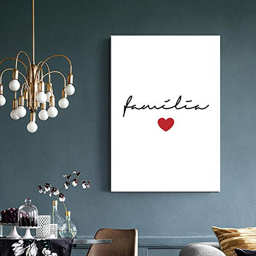 Cuadro sobre Lienzo Estilo Hogar Y Dormitorio Cuadro Decorativo Pintura En Lienzo Dulce Amor Sonrisa Sueño Decoración del Hogar 20X28 Pulgadas