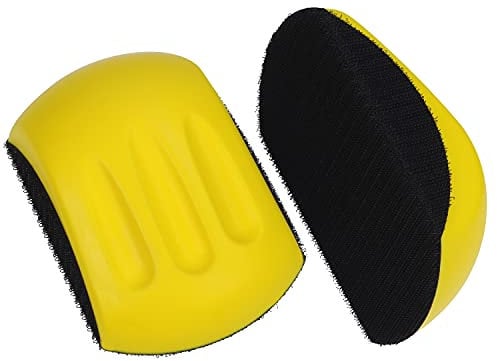 Belle Vous Schleifklotz mit Haken und Schlaufe (2Stk) - Sanding Block für Schleifscheiben - Handschleifer Schleifpapier Halter für DIY, Heimwerken, Basteln, Holzmöbel Restauration, Holzarbeit, Auto