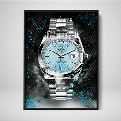 DEVICI Gerahmte Wandbilder – Rolex Day-Date – Gerahmte Wandbilder Wohnzimmer, Büro, Bilder Leinwand, Poster & Kunstdrucke, Gerahmte Wanddekoration Wohnzimmer