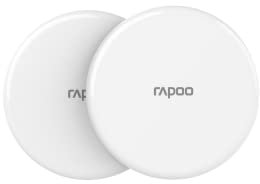 Rapoo XC105 Doppelpack kabelloses Induktionsladegerät für Smartphone, Ladegerät für iOS und Android (z.B. iPhone, AirPod, Samsung), flach, Qi-Laden, Schnellladen, Überladeschutz, weiß