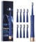 IPX7 Waterproof Sonicare Electric Toothbrush, 2-Hour Fast Charge with Intelligent Time Reminder, 5 Modes, 8 Brush Heads, Travel, Indoor, Outdoor, Blue