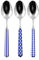 Home Provence Set 6 Cucchiaini Caffè in Acciaio Inox, Decoro Blu