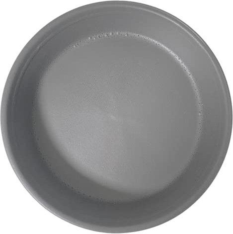 Meliflor Plato Cerámica 24cm Gris Duraderos y Resistentes - Decoración - Hogar y Jardín - Artesanalmente Fabricado en España