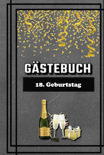 Gästebuch zum 18. Geburtstag | Freundebuch mit Fragen zum Ausfüllen | perfekt für jede Party