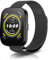 NicMool 22MM Cinturino per Amazfit Bip 5 / Amazfit Cheetah / Amazfit Cheetah Pro, Acciaio Inossidabile Magnetico Metallo Braccialetto per Amazfit GTR 4 / Amazfit GTR 3 Pro / Amazfit GTR 3 - Nero