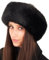 Futrzane Siberian Mütze mit Fellrand - Fellmütze Damen - Pelz und Leder Hut (S, Schwarz - Schwarz Siberian)