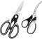 GEEKHOM Kitchen Scissors 2 Pack - Heavy Duty Stainless Steel Kitchen Shears Sharp Cooking Scissors for Cutting Meat Fish Seafood Vegetables Poultry Nuts BBQ Multi-Functional Kitchen Shears