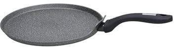 Avilia Crêpes-Pfanne mit Antihaftbeschichtung zum Kochen ohne Öl - Pfanne für Crêpes, Gemüse und Fleisch, aus mit Stein beschichtetem Aluminium, 25 cm