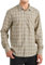 Enlision Chemise Beige Homme a Carreaux Manches Longues Décontractées Boutonnées Chemises Hommes Canadienne Bucheron avec Poches Coupe Régulière 6XL