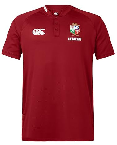Canterbury Lions Britanniques et Irlandais Poly Chemise, Dahlia Rouge, XXL Homme