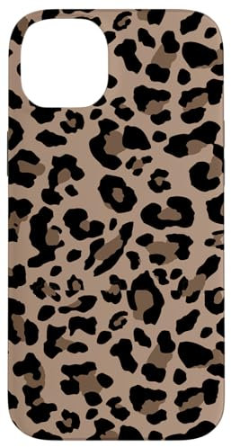 iPhone 14 Plus Leopard Print Stylish Cheetah Pattern Brown Neutrals Beige Case