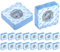 QWORK® Pack de 18 Pieds carrés en Caoutchouc vissables 30x30x10 mm, tampons en Caoutchouc antidérapants avec vis pour Meubles et sols - Transparent