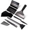 FOSHIO Auto Vinyl Werkzeug Kit Auto Folierung Set Autofolie Rakel Set für Tönungsfolie Auto Wrap, Mit Silikon Duschabzieher klein für Car Wrapping Folie, Fensterfolien,Tapeten