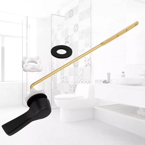 Toilet Flush Handle, Toilet Handle Replacement Flush Lever Kit For Toilet WC Tank, Easy Installation