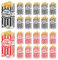 200 Petits Sac à Pop-corn, 21*9*6cm Petit Sachet à Pop-corn avec Revêtement d'huile, Petite Popcorn Boîte pour Fêtes/Films/Réunions, Boîte à Pop corn en Papier, Petit Sac à Pop-corn Papier(Rouge/Noir)