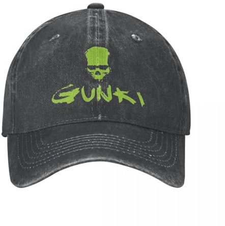 QIYAEUA Unisex Angeln Logo Baseballmützen Vintage Distressed Denim Gunki Snapback Cap Männer Frauen All Seasons Reisen Unstrukturiert Soft Hats Cap