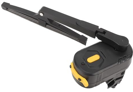 Elektrischer Fahrradhelm-Scheibenwischer, Wiederaufladbarer Motorrad-Scheibenwischer, 2-Gang-170-Grad-Wischwasserdichter Helmwischer, Großer Schalter, Passend für die Meisten