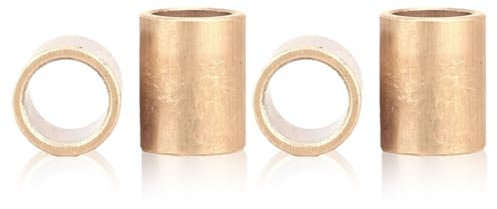 CPJJ 4 Stück Gleitlager,Flansch Lager Hülse,Zylinderlager Buchse,Sinterbronze Lager Ø 10x14x15 mm für Wellen mit Ø 10mm,Wartungsfreies Gleitlager