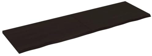 Generisch Tischplatte Dunkel 200x60x(2-4) cm Massivholz Eiche,jiangboyue-3156462