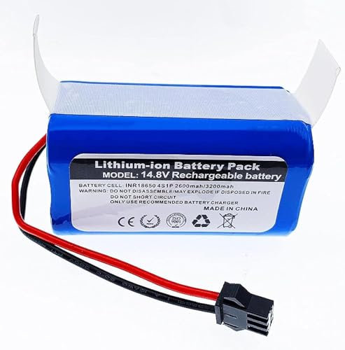 ZWDCVFGK Wiederaufladbarer Lithium-Akku, 14,8 V, 2600 mAh, für RC-Geländewagen, Boot, Modellauto, Taschenlampe, schnurloses Telefon