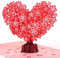 Pop-Up Karte Herz, Süße 3D Liebesbrief Karte für Frau & Freundin, Liebeskarte mit Herz zum Geburtstag, Hochzeitstag, Valentinstag, Jahrestag - Ich Liebe Dich Karte für Lieblingsmensch