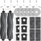 25 accesorios para robot aspirador Dream L10s Pro Ultra Heat / L10s Ultra Gen 2 / X30 Ultra/MOVA E30 Ultra, 2 cepillos principales, 6 toallitas, 4 filtros HEPA, 6 bolsas para el polvo, 6 cepillos