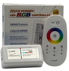 UNIVERSO AP1201 TELECOMENDO CONTROLLER TOUCH WIRELESS PER STRIP LED RGB DC 12/24V PORTATA 30 METRI