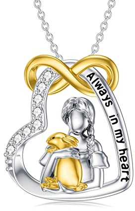 HARMONY BOLA Tier Halskette 925 Sterling Silber Kuh Kaninchen Katzen Hai Drachen Anhänger Tier Schmuck Geburtstagsgeschenk für Frauen