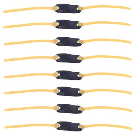 Diyxisk Steinschleuder Gummi, 8 Stück Schleudergummi, Premium Gummiband Rund, Hohe Elastizität Schleuder Gummiband, Geeignet für Freizeit, Outdoor, Schleuderwettbewerb (Typ B)