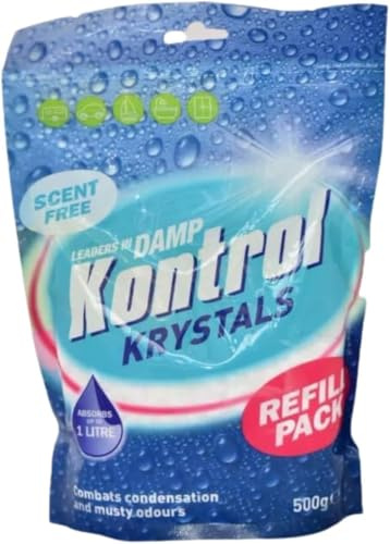 Moisture Absorber Refill Crystals Damp Control Beads to Combat Condensation & Odours Prevents Mold & Mildew Ideal for Home, Car, Bathroom, Cupboard 500g Refill Pack