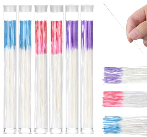 360 Stück Piercing Reinigung Stäbchen, Piercing Ohrloch Reiniger Sanft | Ohrloch Reiniger Stäbchen, Reinigungslinie für Ohrloch Pflege (Blau, Lila, Rosa)