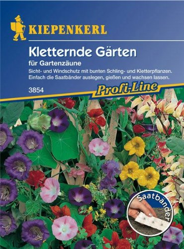 Kletternde Gärten Kletterpflanzenmischung Saatband
