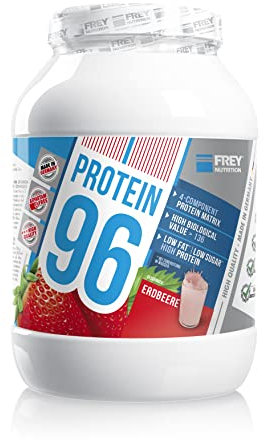 Frey Nutrition Protein 96 Erdbeer Dose, 1er Pack (1 x 750 g)