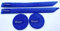 Jemako Clean Stick 2x und Reinigungspad klein 2x - blau (4- teiliges Set)