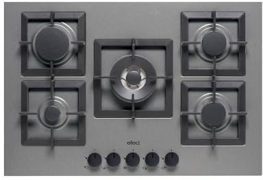 Elleci Plano 75 TCC Incasso Piano cottura a gas Titanio