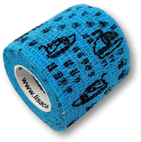LisaCare selbstklebende Pflaster - 4 Rollenpflaster 5cm - Fahrzeuge Motiv | selbsthaftend, elastisch für Kinder - Riesige Auswahl - Bandagen zum Trösten - Wundverband, Fixierverband, Pflaster