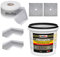 Kit de joints d'étanchéité pour douche, la salle de bain, la cuisine de 7 kg, 2 bacs intérieurs, 2 manchettes murales de 5 m.