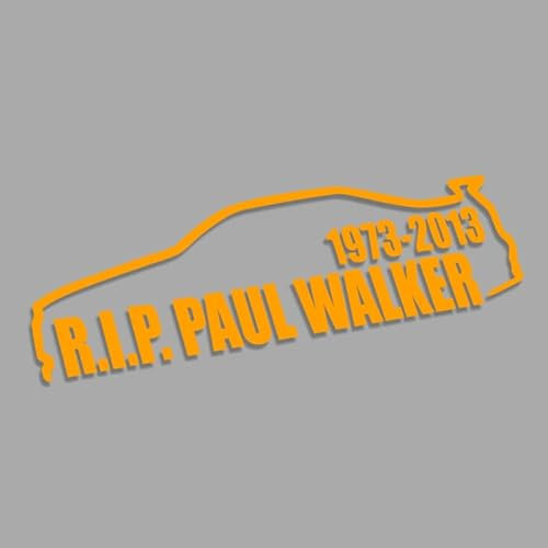 Decus R.I.P. Paul Walker L 0111 (orange) // Sticker OEM JDM Style Aufkleber