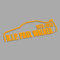 Decus R.I.P. Paul Walker L 0111 (orange) // Sticker OEM JDM Style Aufkleber
