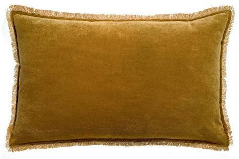 Vivaraise Einfarbiges Kissen Fara Bronze 40 x 65 cm