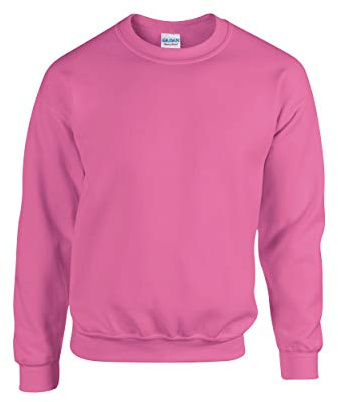 Gildan Men's Sweatshirt Adult 50/50. Crew Neck Sweat/18000, Azalea, XL, Purple, XL