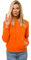 OZONEE Damen Kapuzenpullover Sweatjacke Sweatshirt Farbvarianten Kapuzenjacke Kapuzenpulli Langarm Kapuze Hoodie Sport Style Casual Fitness Basic Training 777/2901B ORANGE S