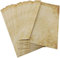 35 x Vintage Umschläge aus Recyclingpapier - beidseitig bedruckt (35) Briefumschlägen