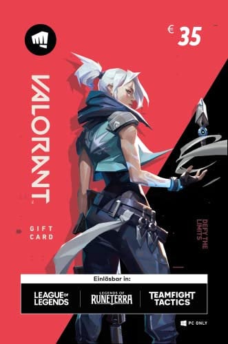 VALORANT points | €35 Guthaben | (Einlösbar in VALORANT, League of Legends, Teamfight Tactics und Legends of Runeterra)